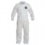 DuPont PB125SWH4X002500 Proshield 10 Coveralls White with Elastic Wrists and Ankles
