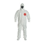 DuPont SL128TWHXL000600 Tychem SL Coveralls with attached Hood and Socks