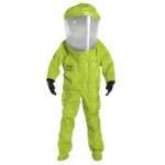 DuPont TK554TLYLG000100 Tychem TK Encapsulated Level A Suit Front Entry