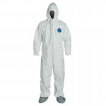 DuPont TY122SWH3X002500 Tyvek Coveralls with Attached Hood and Boots