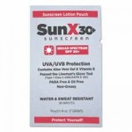 First Aid Only 18-399 SunX30 Sunscreen Lotion Packets