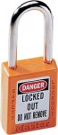 Master Lock 410ORJ No. 410 & 411 Lightweight Xenoy Safety Lockout Padlocks