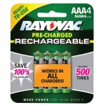 Rayovac LD724-4OP-GEND NiMH Pre-Charged Rechargeable Batteries