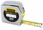 Stanley 33-430 Powerlock Tape Rules 1" Wide Blade