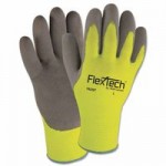 Wells Lamont Y9239L FlexTech Hi-Visibility Knit Gloves with Nitrile Palm