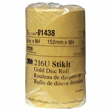 3M 51144014385 Abrasive Stikit Gold Disc Rolls 216U