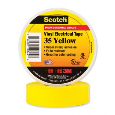 3M 7000006096 Electrical Scotch Vinyl Electrical Color Coding Tapes 35