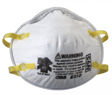 3M 8210 Personal Safety Division N95 Particulate Respirators