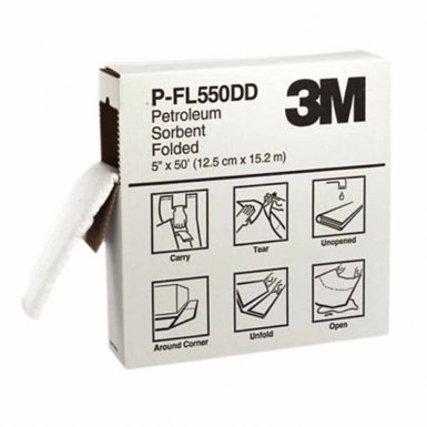 3M P-FL550DD Personal Safety Division High-Capacity Petroleum Folded Sorbents