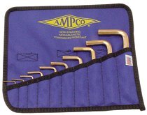 Ampco Safety Tools M-42 10 Piece Allen Key Sets