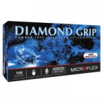 Ansell MF-300-L Microflex Diamond Grip Examination Gloves