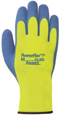 Ansell 206421 PowerFlex T Hi Viz Yellow Gloves
