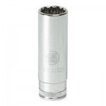 Apex 80388 3/8 in Drive 6 and 12 Point Metric Deep Length Sockets