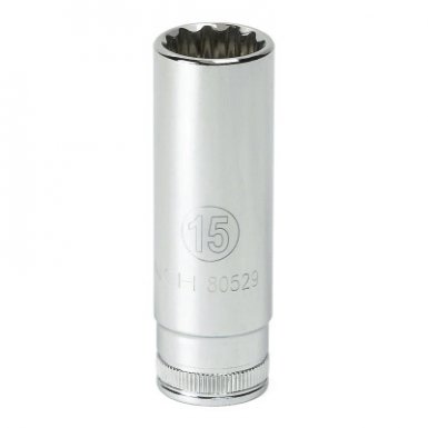Apex 80525 3/8 in Drive 6 and 12 Point Metric Deep Length Sockets