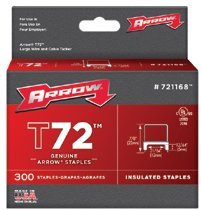 Arrow Fastener 721168 T72 Type Staples