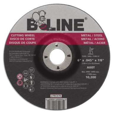 Bee Line Abrasives 90900 Abrasives Depressed Center Cutting Wheels