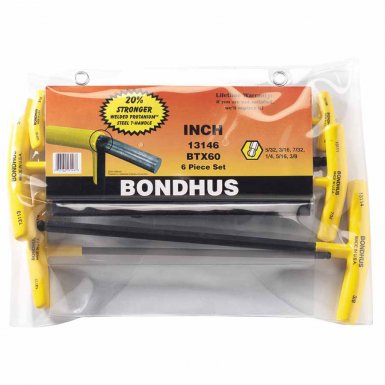 Bondhus 13146 Balldriver T-Handle Hex Key Sets