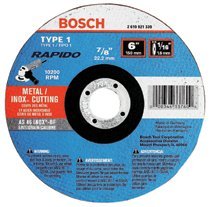 Bosch Power Tools TCW1S600 Thin Cutting/Rapido Type 1A (ISO 41) Wheels