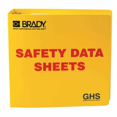 Brady 121184 GHS Safety Data Sheet Binders