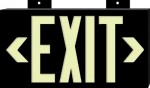 Brady 38097 Glo High Performance Glow-In-The-Dark Exit Signs