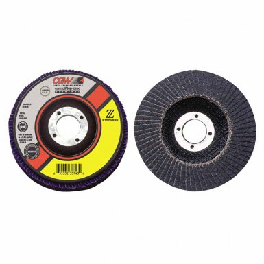CGW Abrasives 31032 Flap Discs, Z-Stainless, Regular