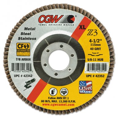 CGW Abrasives 45004 Quickie Cut Extra Thin Cut-Off Wheels, Type 27