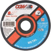 CGW Abrasives 45098 Super Quickie Cut Reinforced Cut-Off Wheels