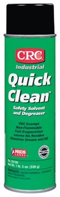 CRC 3180 Quick Clean Safety Solvents and Degreasers