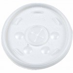 Dart Container Corp. 16SL Dart Straw-Slotted Lids