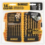 DeWalt DW1354 14-Pc. Titanium Drill Bit Sets