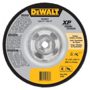 DeWalt DWA8931 Type 27 Extended Performance Ceramic Grinding Wheels