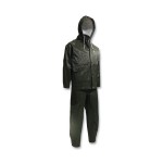 Dunlop Protective Footwear 7601800.2X ONGUARD Webtex 3-Pc Rain Suits with Hooded Jacket/Bib Overalls