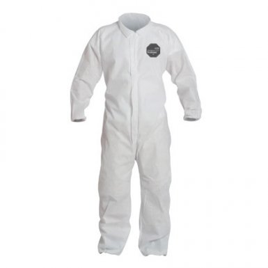 DuPont PB125SWHMD002500 Proshield 10 Coveralls White with Elastic Wrists and Ankles
