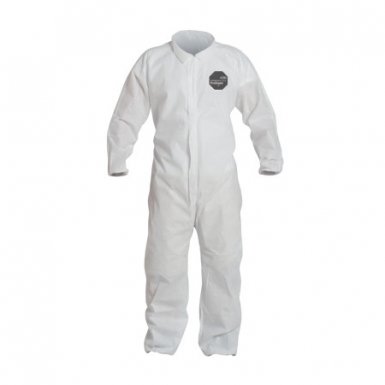 DuPont PB125SWHLG002500 Proshield 10 Coveralls White with Elastic Wrists and Ankles