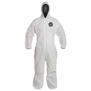 DuPont PB127SWH2X002500 Proshield 10 Coveralls White with Attached Hood