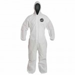 DuPont PB127SWH3X002500 Proshield 10 Coveralls White with Attached Hood