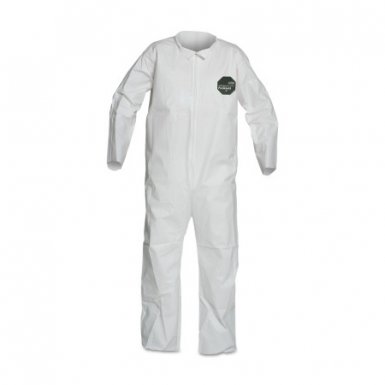 DuPont NB125SWHMD002500 ProShield 50 Collared Coveralls w/Elastic Wrists/Ankles