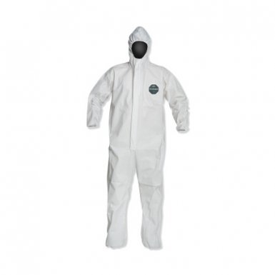 DuPont NB127SWH5X002500 ProShield 50 Hooded Coveralls with Elastic Wrists/Ankles