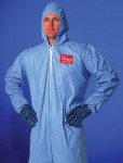 DuPont TM127SBU4X002500 Tempro Coveralls with Attached Hood