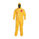 DuPont QC122TYL5X000400 Tychem 2000 Coveralls with Attached Hood and Socks