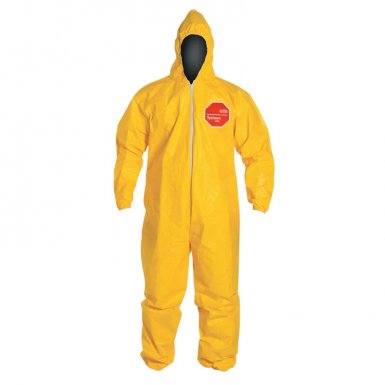 DuPont QC127SYLXL001200 Tychem QC Coveralls with attached Hood