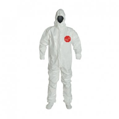DuPont SL128TWHXL000600 Tychem SL Coveralls with attached Hood and Socks