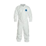 DuPont TY125SWHMD0025VP Tyvek Coveralls with Elastic Wrists and Ankles