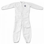 DuPont TY125SWH6X002500 Tyvek Coveralls with Elastic Wrists and Ankles