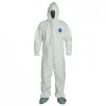 DuPont TY122SWH4X0025NF Tyvek Coveralls With Attached Hood and Boots