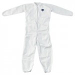 DuPont TY125SWH3X002500 Tyvek Coveralls with Elastic Wrists and Ankles