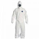 DuPont TD127SWB4X0025CM Tyvek Dual Coveralls with attached Hood