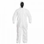 DuPont IC180SWH2X002500 Tyvek IsoClean Coverall with attached Hood