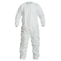 DuPont IC253BWH3X00250S Tyvek IsoClean Coveralls with Zipper
