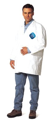 DuPont TY212SWHMD003000 Tyvek Lab Coats Two Pockets